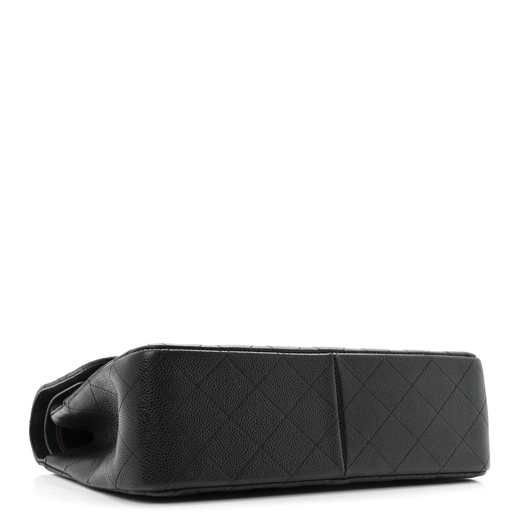 Chanel Caviar Quilted Jumbo Double Flap Black
