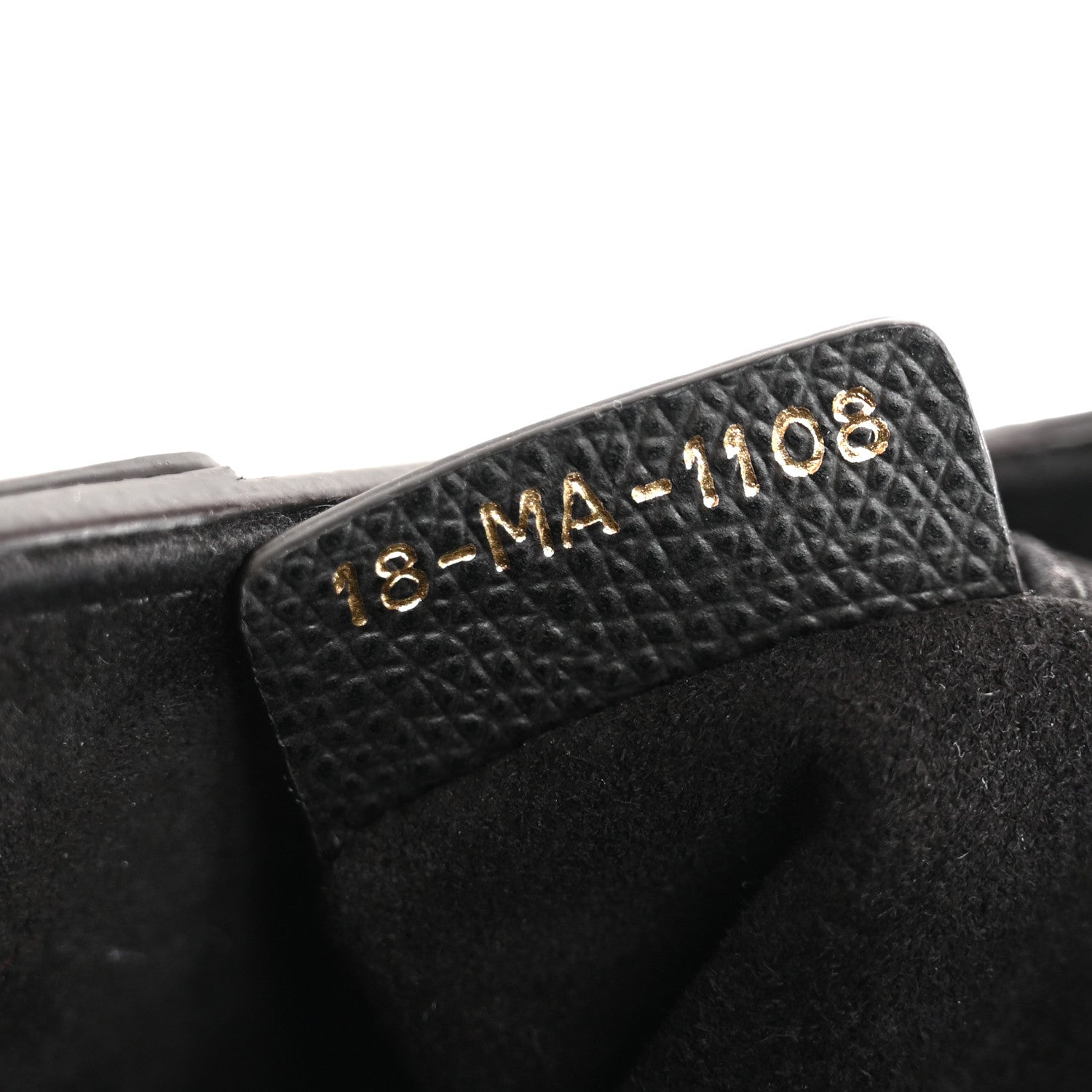 Christian Dior Grained Calfskin Mini Saddle Bag Black