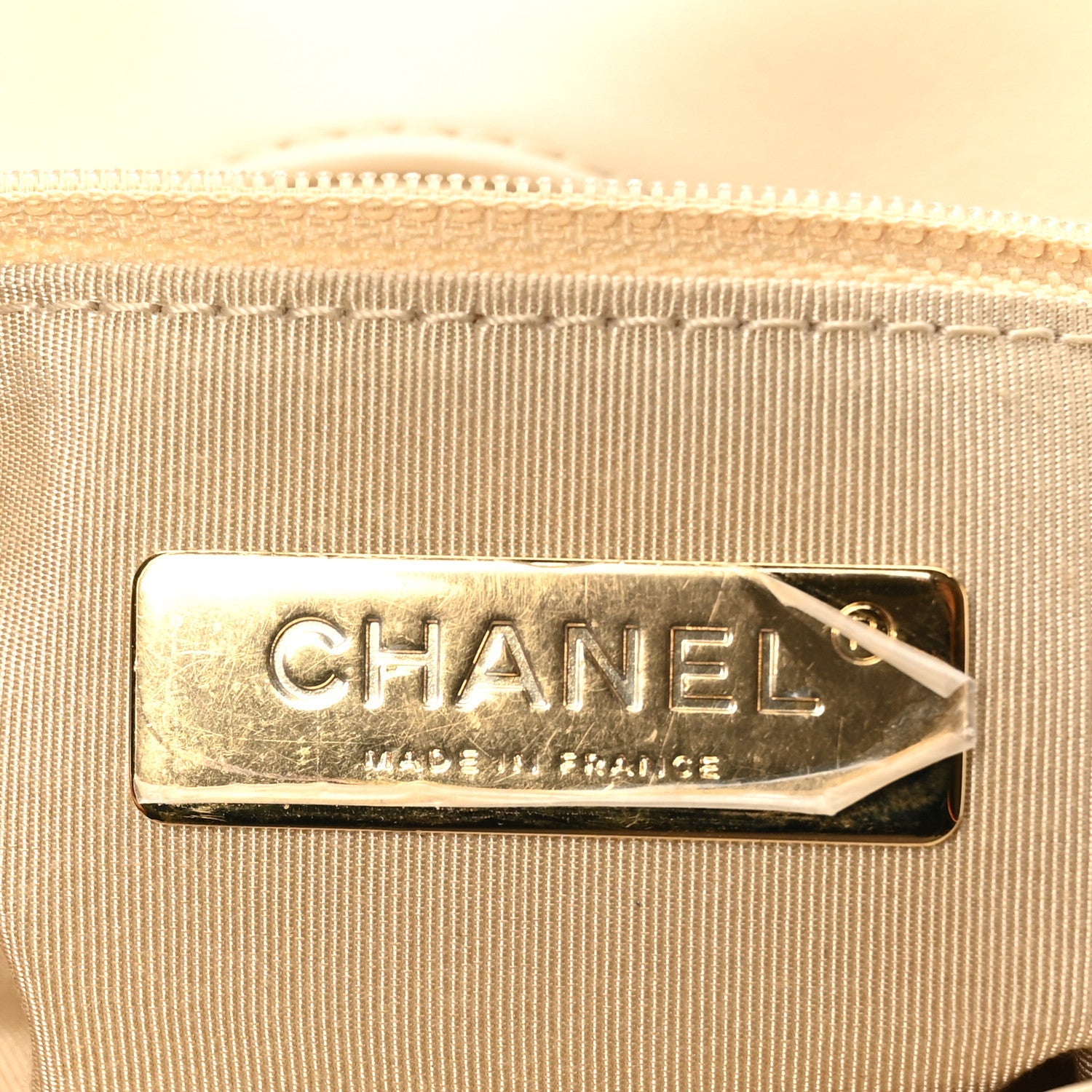 Chanel Lambskin Quilted Medium Chanel 19 Flap Beige
