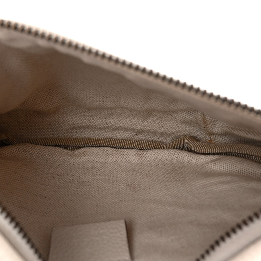 Gucci Grained Calfskin Small Logo Belt Bag White