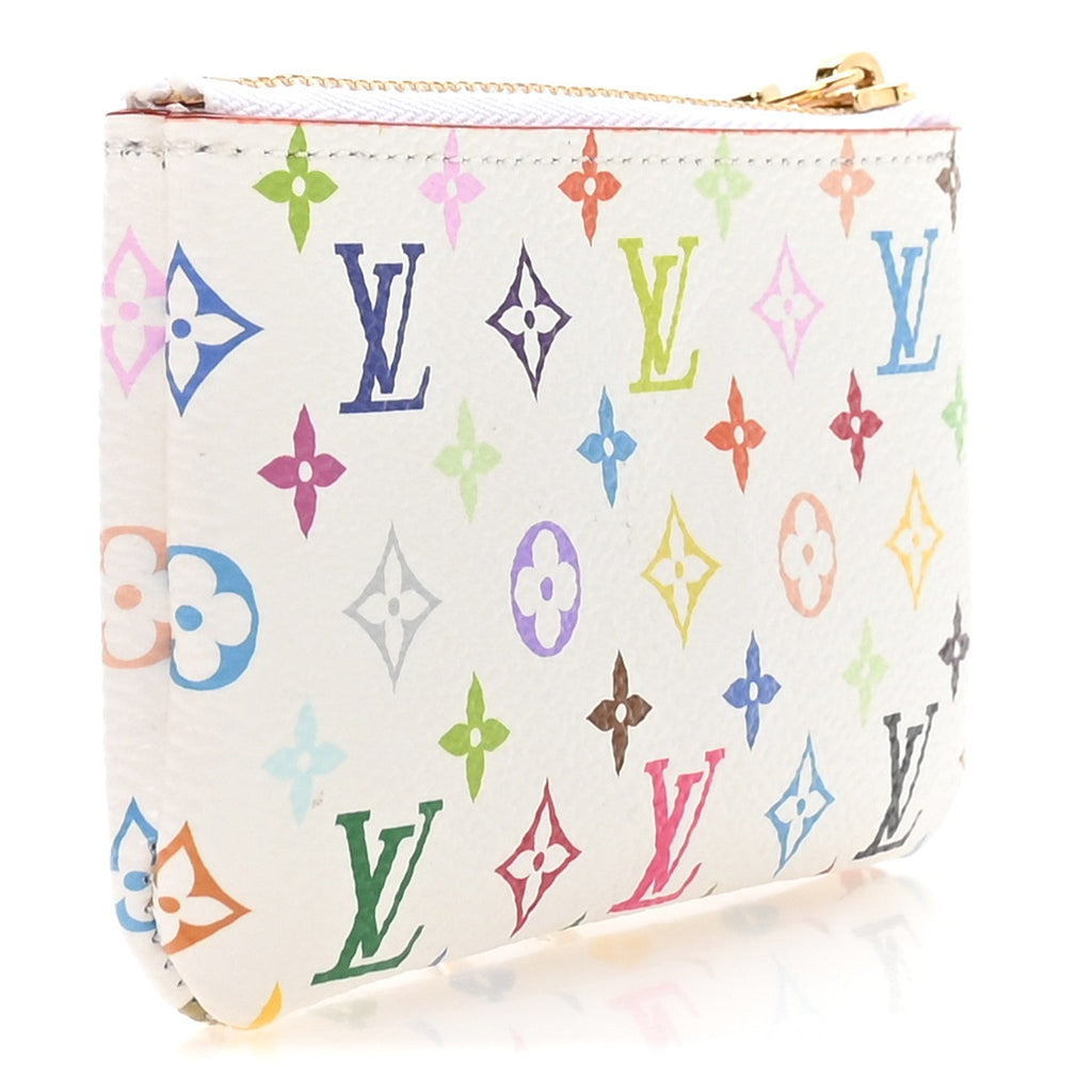 Louis Vuitton LV X TM Monogram Multicolor Key Pouch White