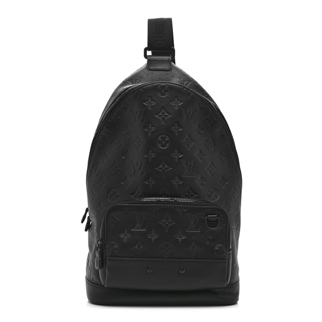 Louis Vuitton Monogram Shadow Racer Slingbag Black