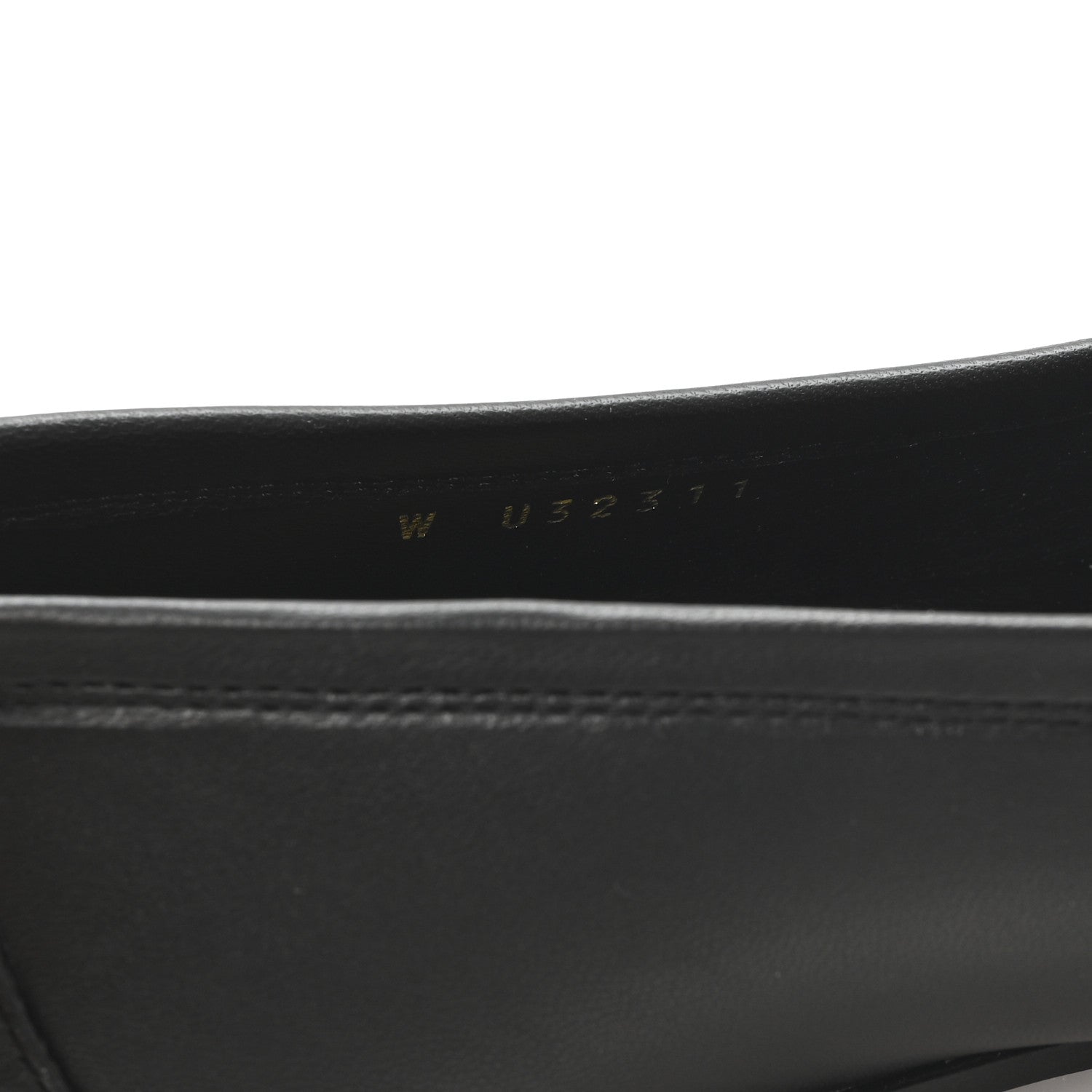 Calfskin Womens Stitched CC Loafers 38 Black