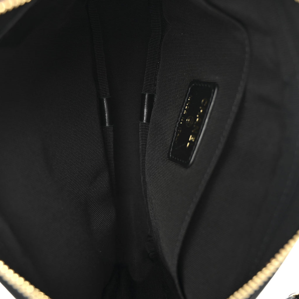 Chanel Lambskin Quilted Waist Bag Black