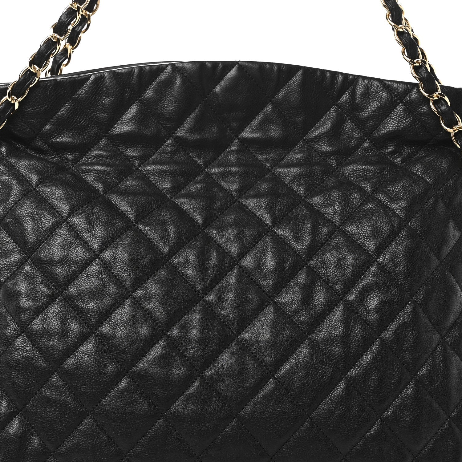 Chanel Calfskin Quilted Large Chain Me Hobo Black
