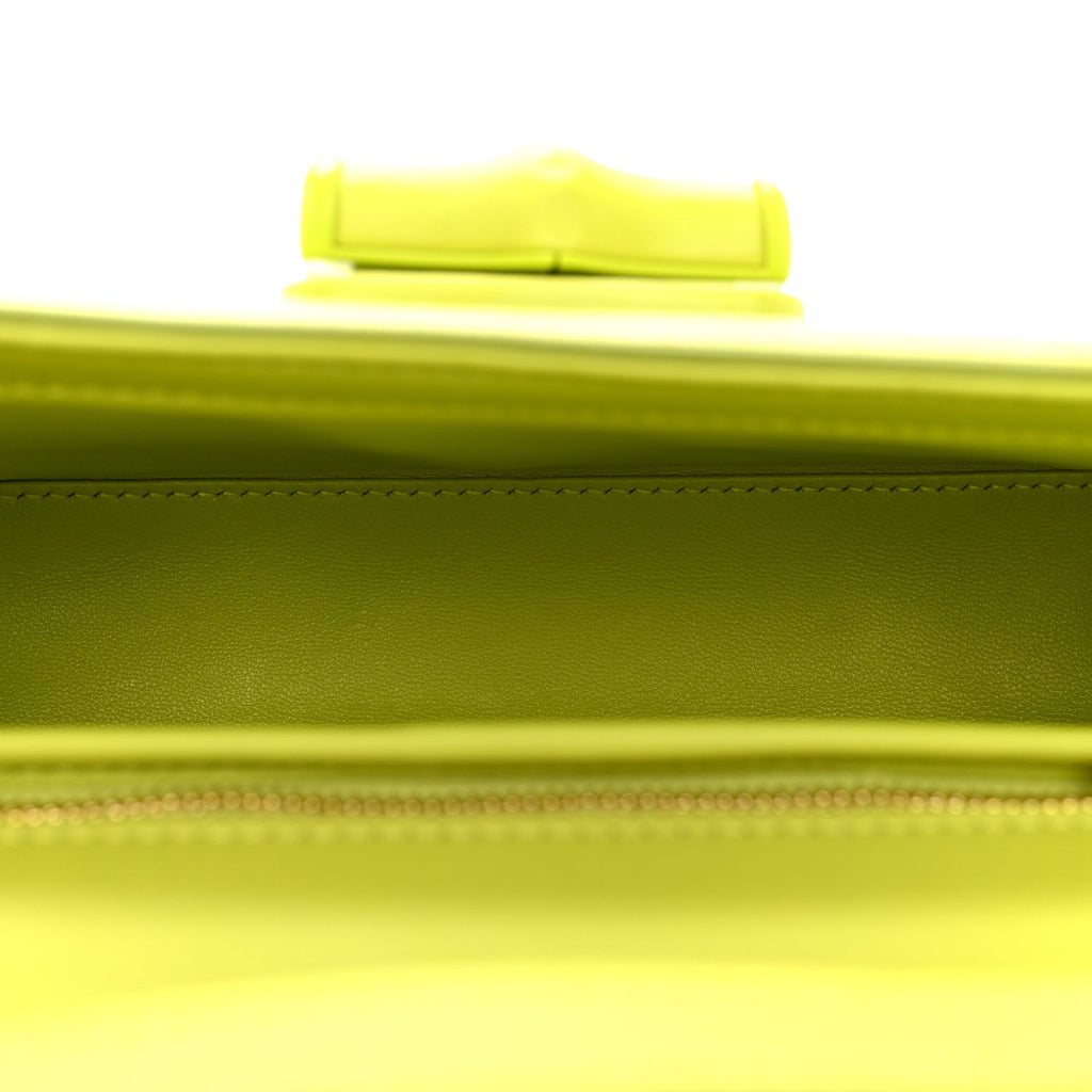 Gucci Calfskin Medium Bamboo Green