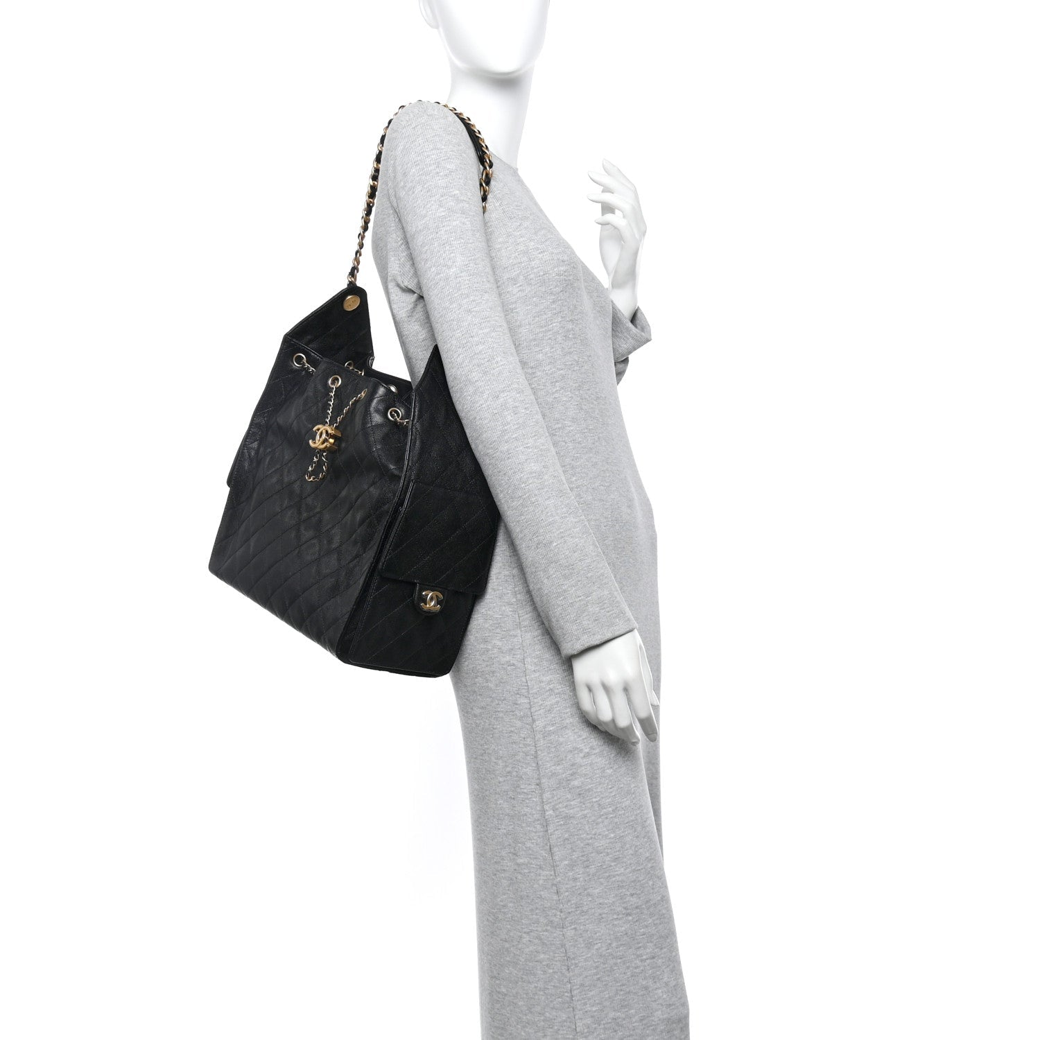 Chanel Caviar Quilted Medium Chanel 25 Handbag Black