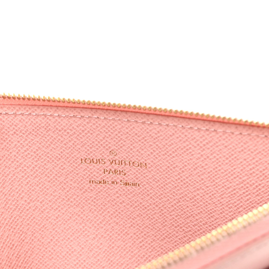 Louis Vuitton Damier Azur Slim Purse Rose Ballerine