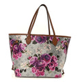 Louis Vuitton Metallic Monogram LV Garden Neverfull MM Silver