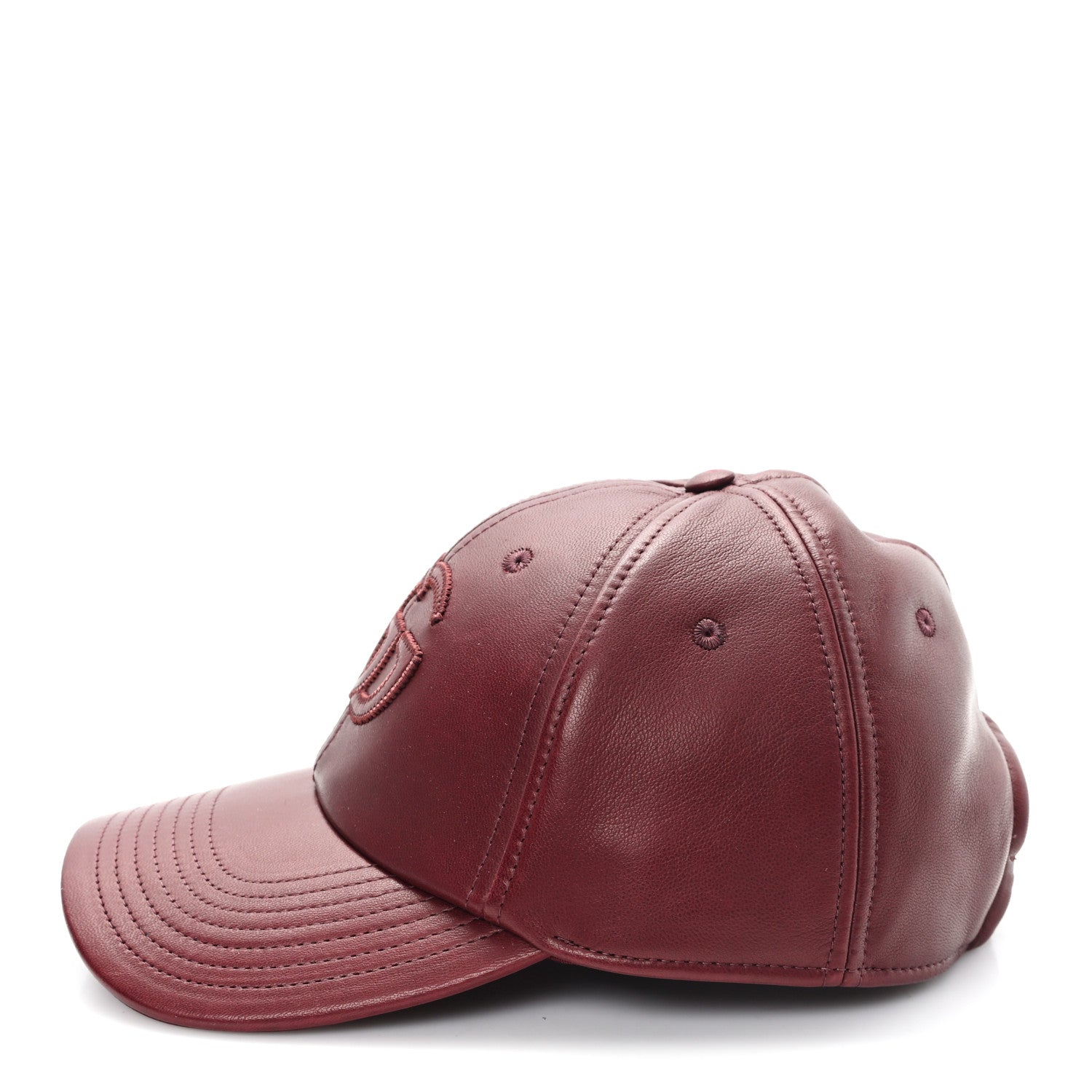 Gucci Nappa GG Baseball Hat M Burgundy