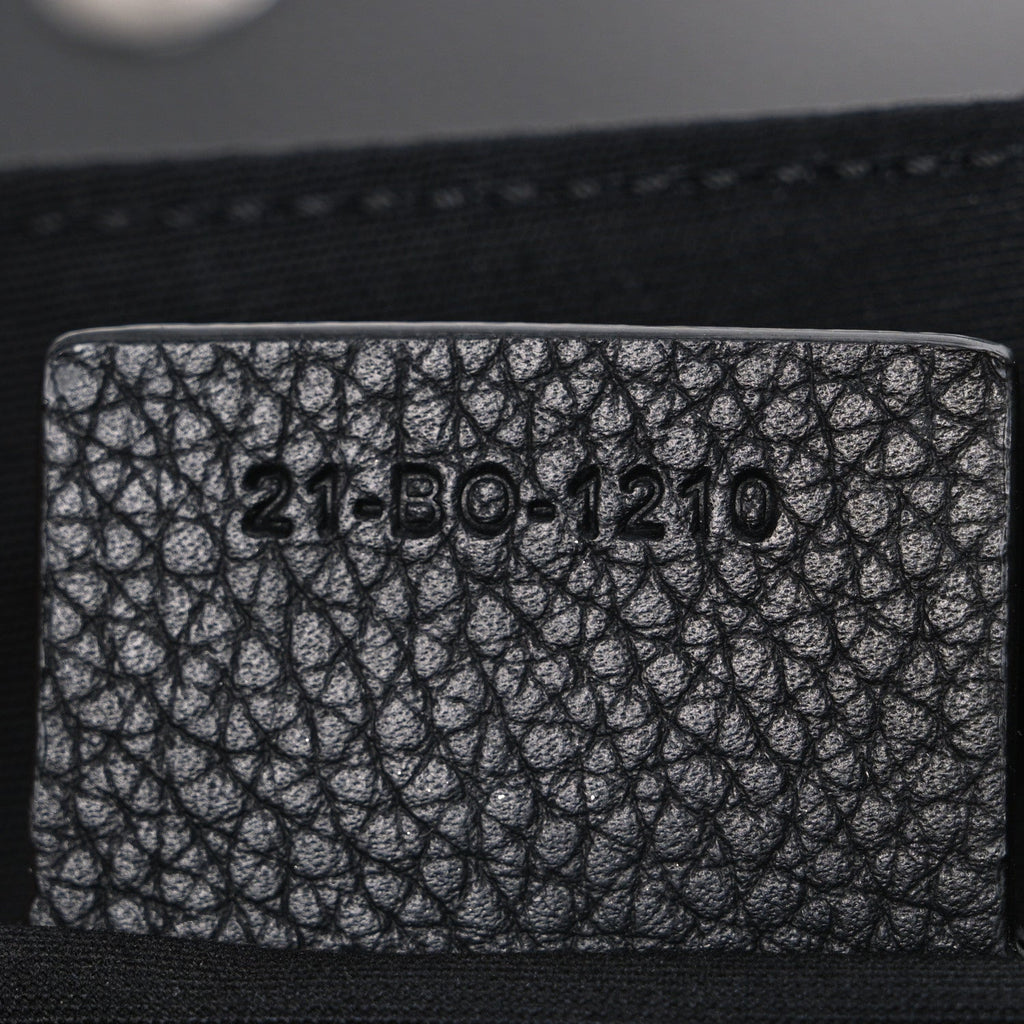 Christian Dior Grained Calfskin Saddle Messenger Bag Black
