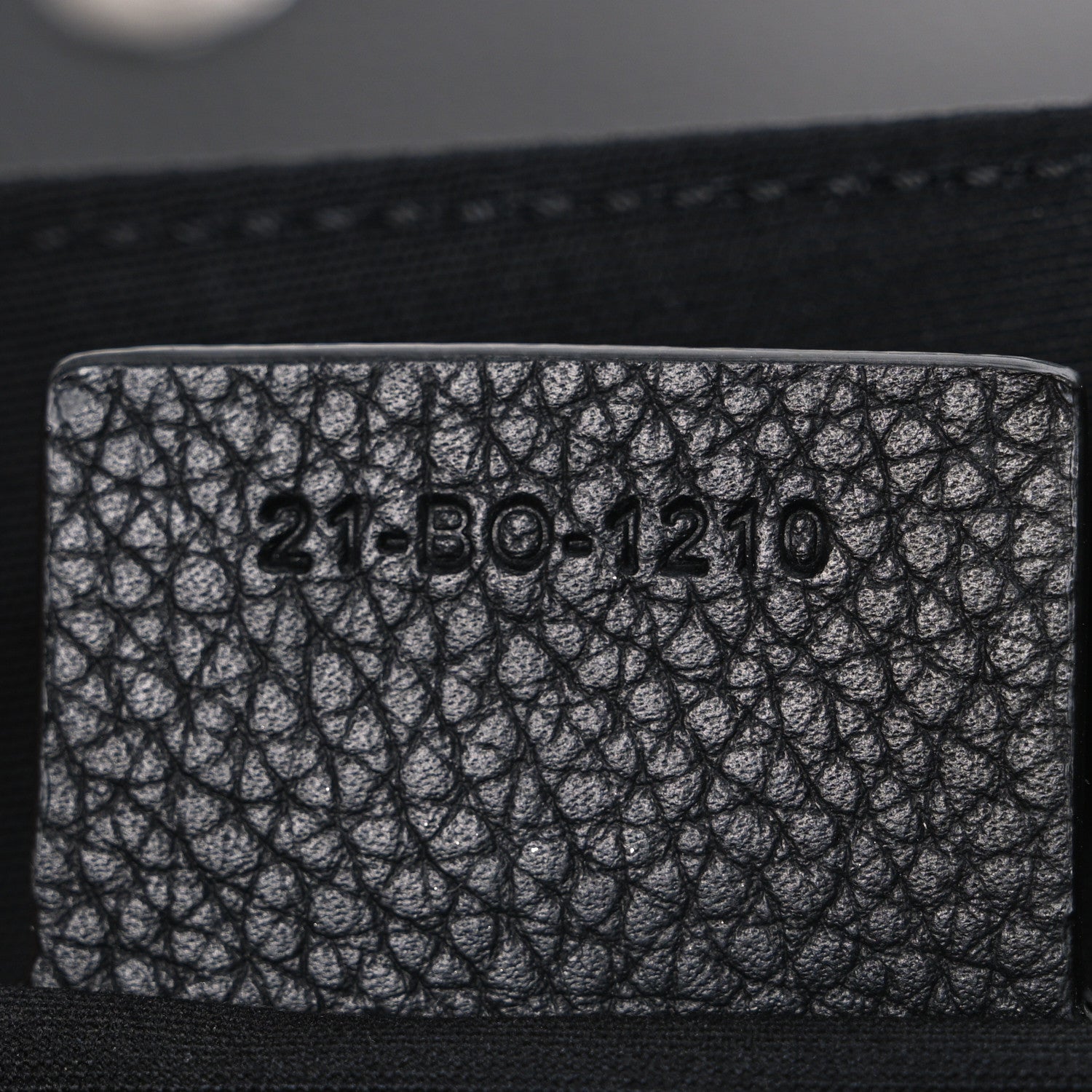 Christian Dior Grained Calfskin Saddle Messenger Bag Black