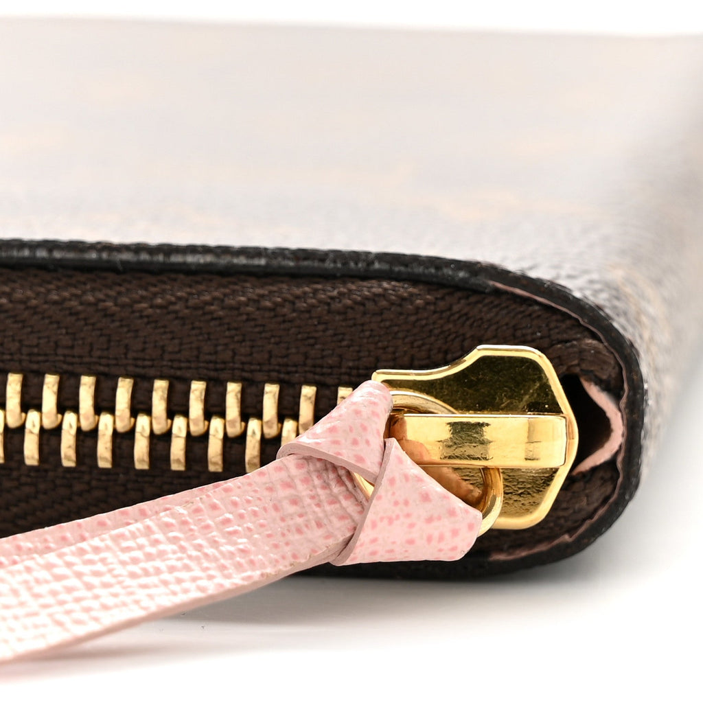 Louis Vuitton Monogram Clemence Wallet Rose Ballerine