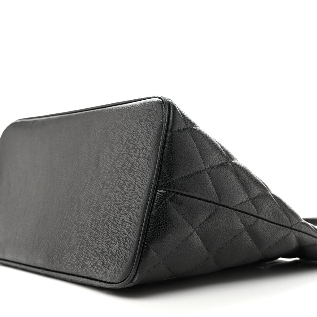 Chanel Caviar Quilted Medallion Tote Black