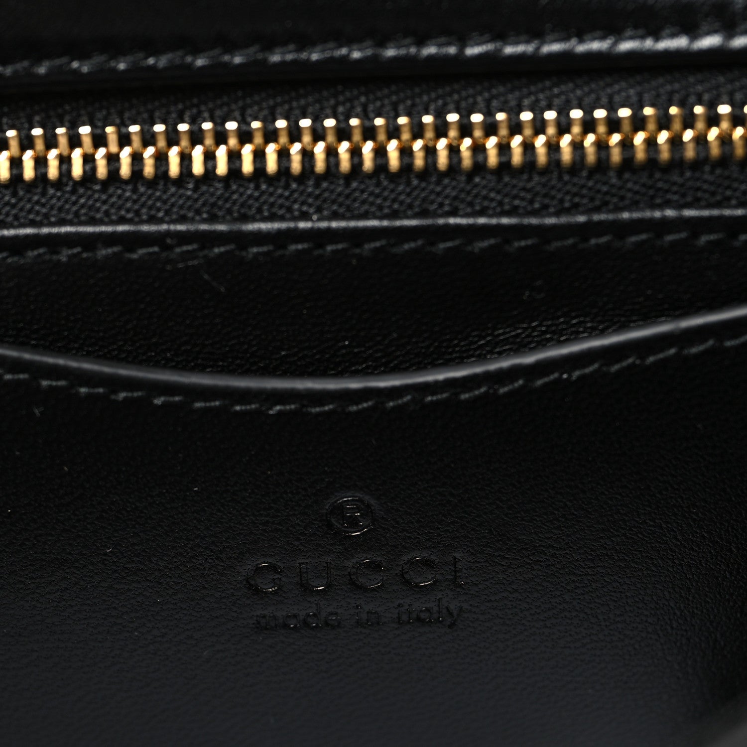 Gucci Lambskin Small GG Milano Top Handle Shoulder Bag Black
