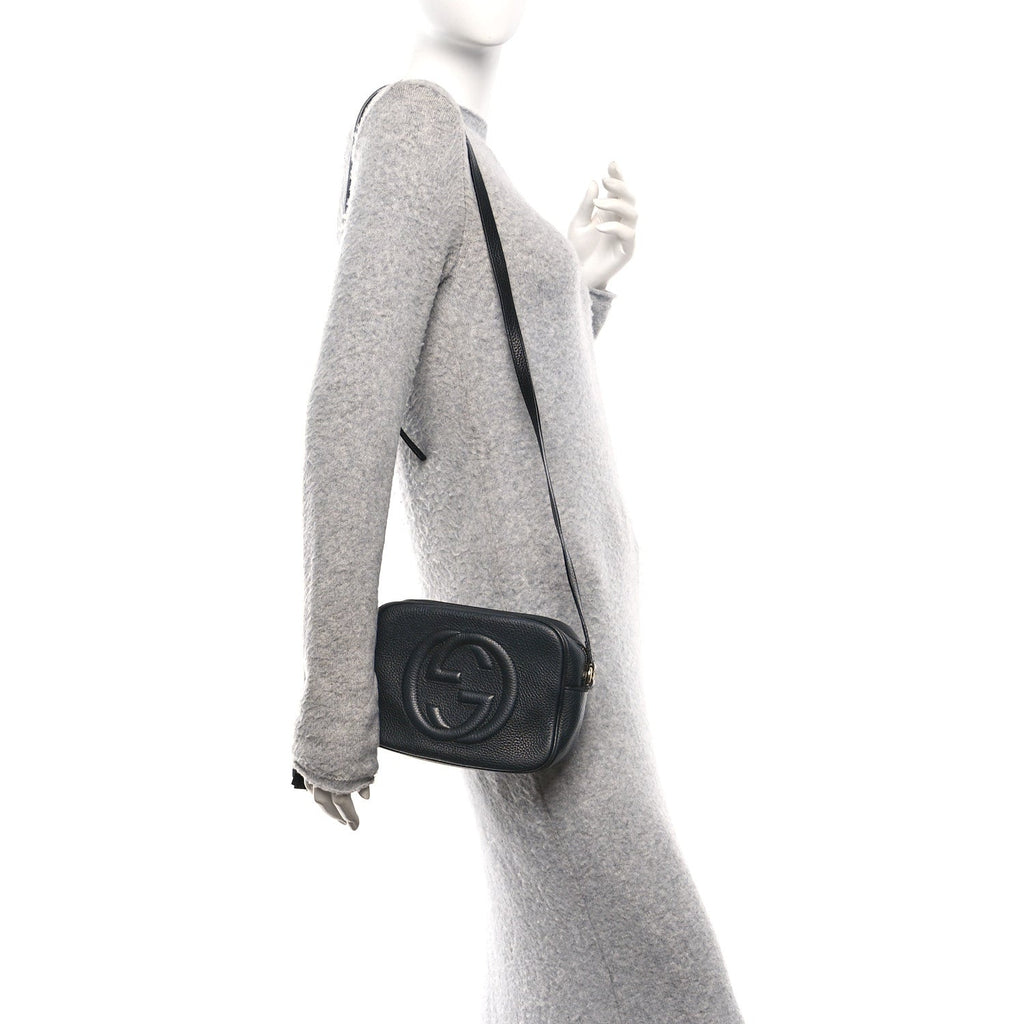 Gucci Pebbled Calfskin Small Soho Disco Bag Black