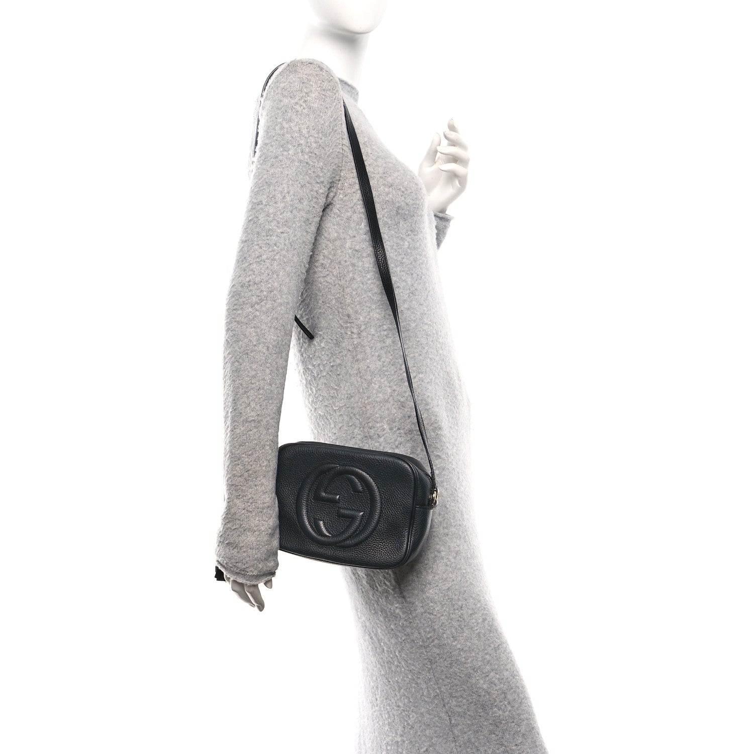 Gucci Pebbled Calfskin Small Soho Disco Bag Black