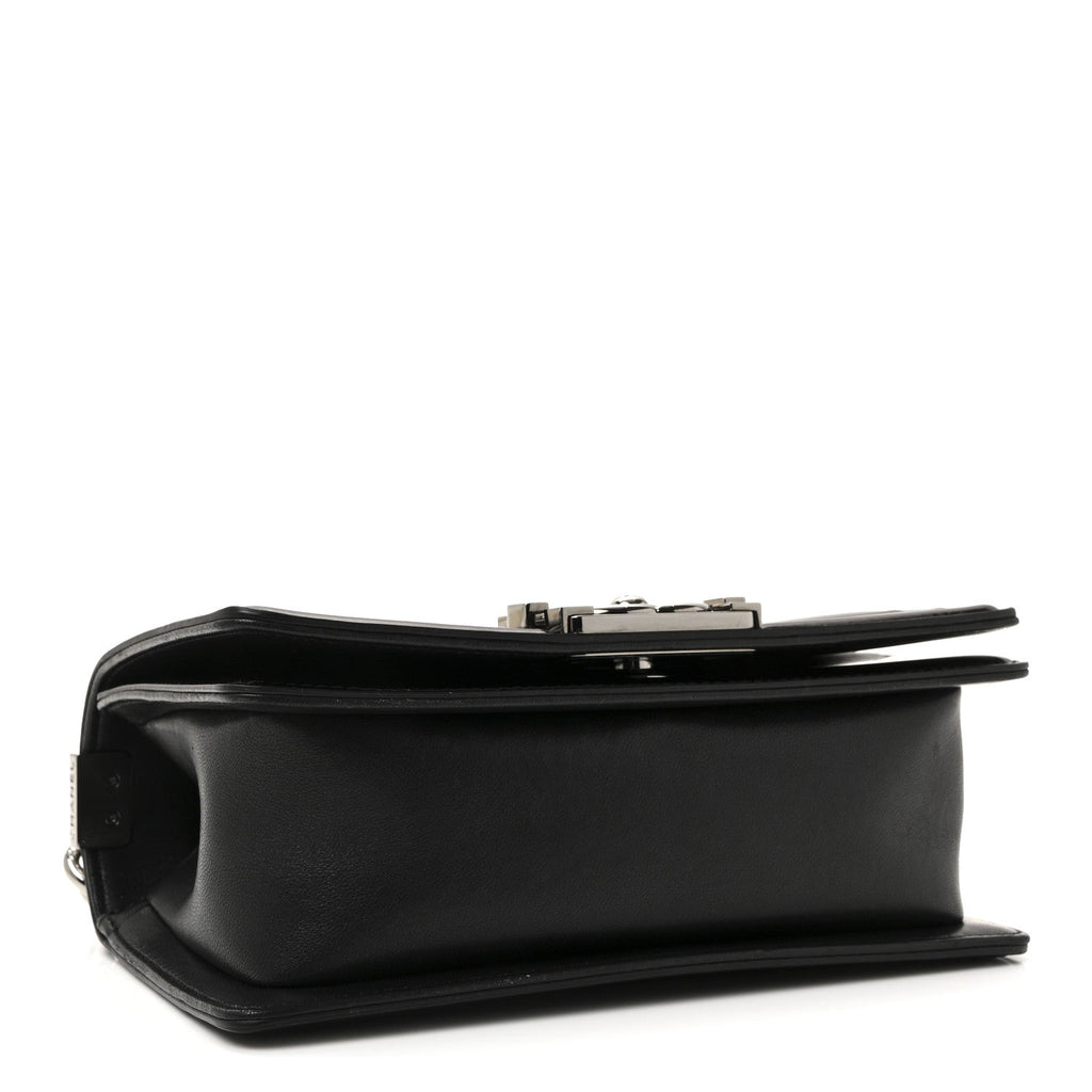 Chanel Patent Calfskin Quilted Small Boy Flap Black