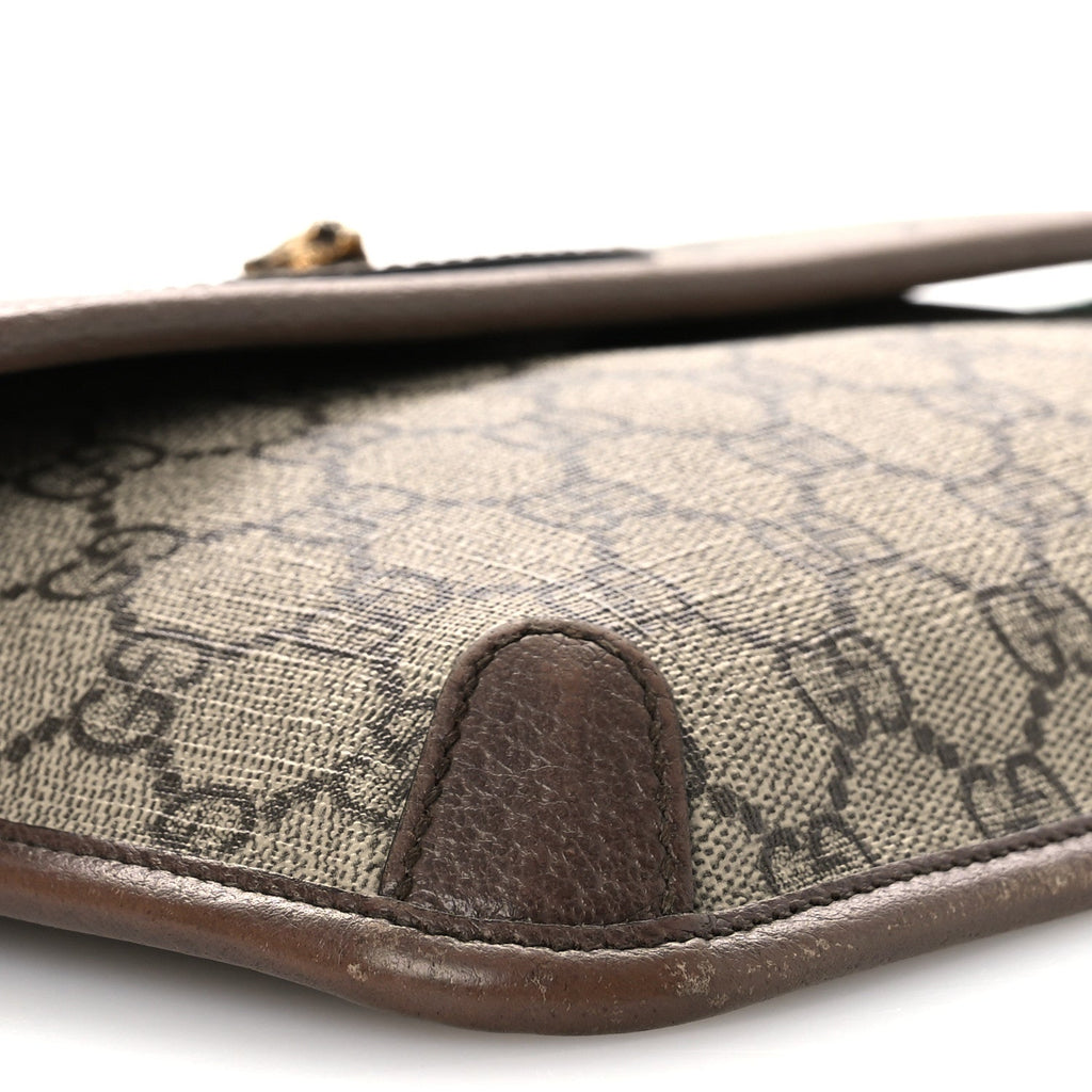 Gucci GG Supreme Monogram Neo Vintage Web Belt Bag Brown