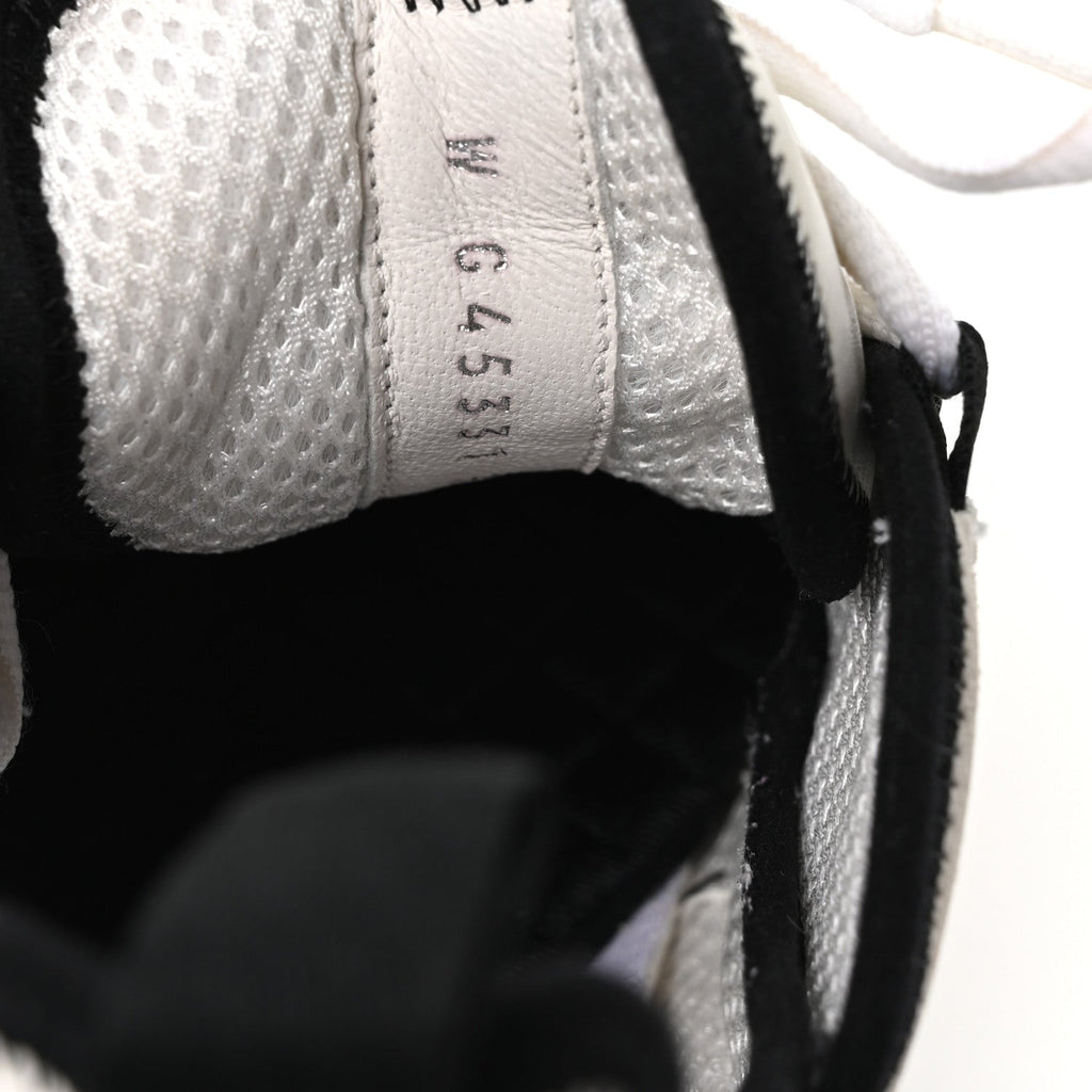 Chanel Suede Calfskin Nylon Grosgrain CC Sneakers 37 White