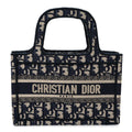 Christian Dior Oblique Mini Book Tote Blue Multicolor