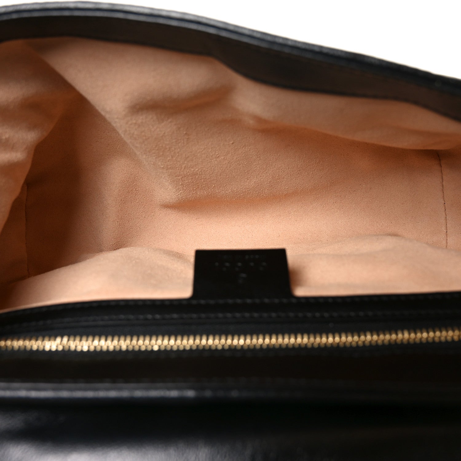 Gucci Monogram Matelasse Diagonal Small GG Marmont Shoulder Bag Beige Black