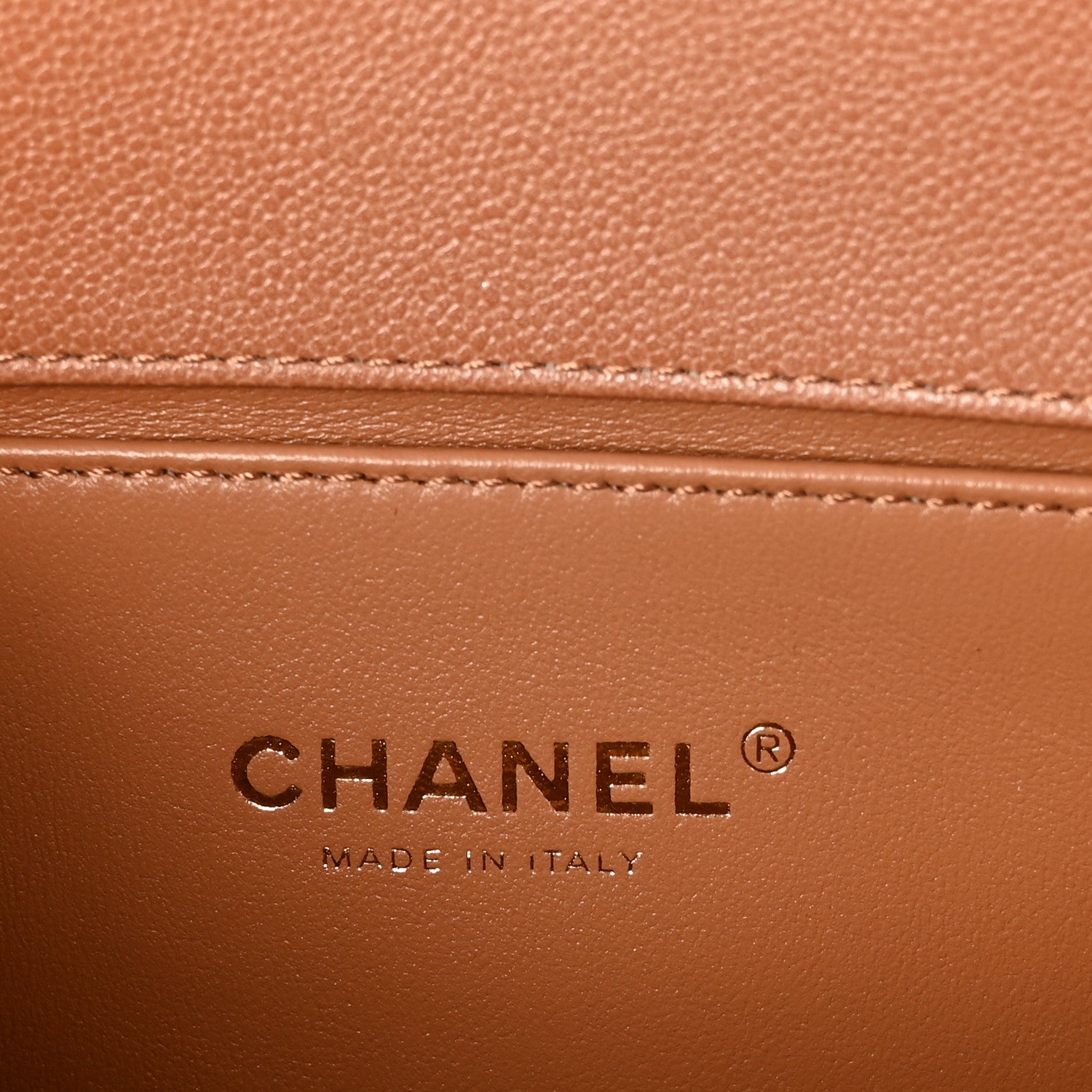Chanel Caviar Chevron Quilted Medium Boy Flap Brown