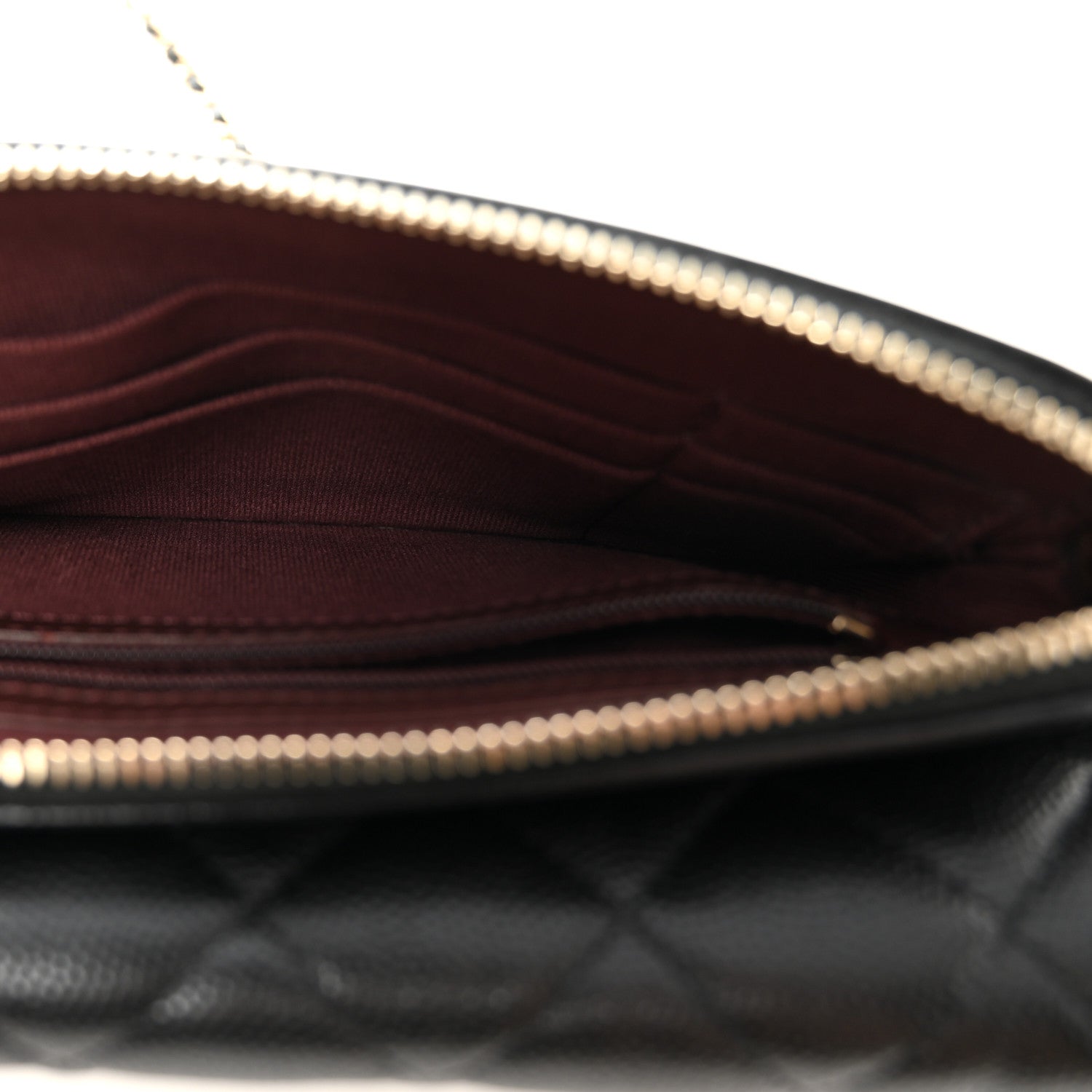 Chanel Caviar Quilted Flap Phone Holder With Chain Black
