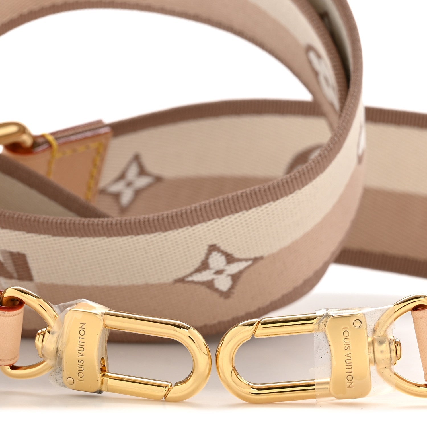 Louis Vuitton Jacquard Speedy Bandouliere 20 Shoulder Strap Beige