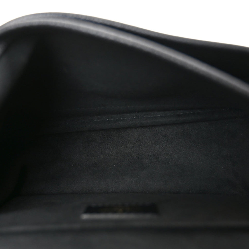 Louis Vuitton Grained Calfskin Lockme Chain Bag PM Black