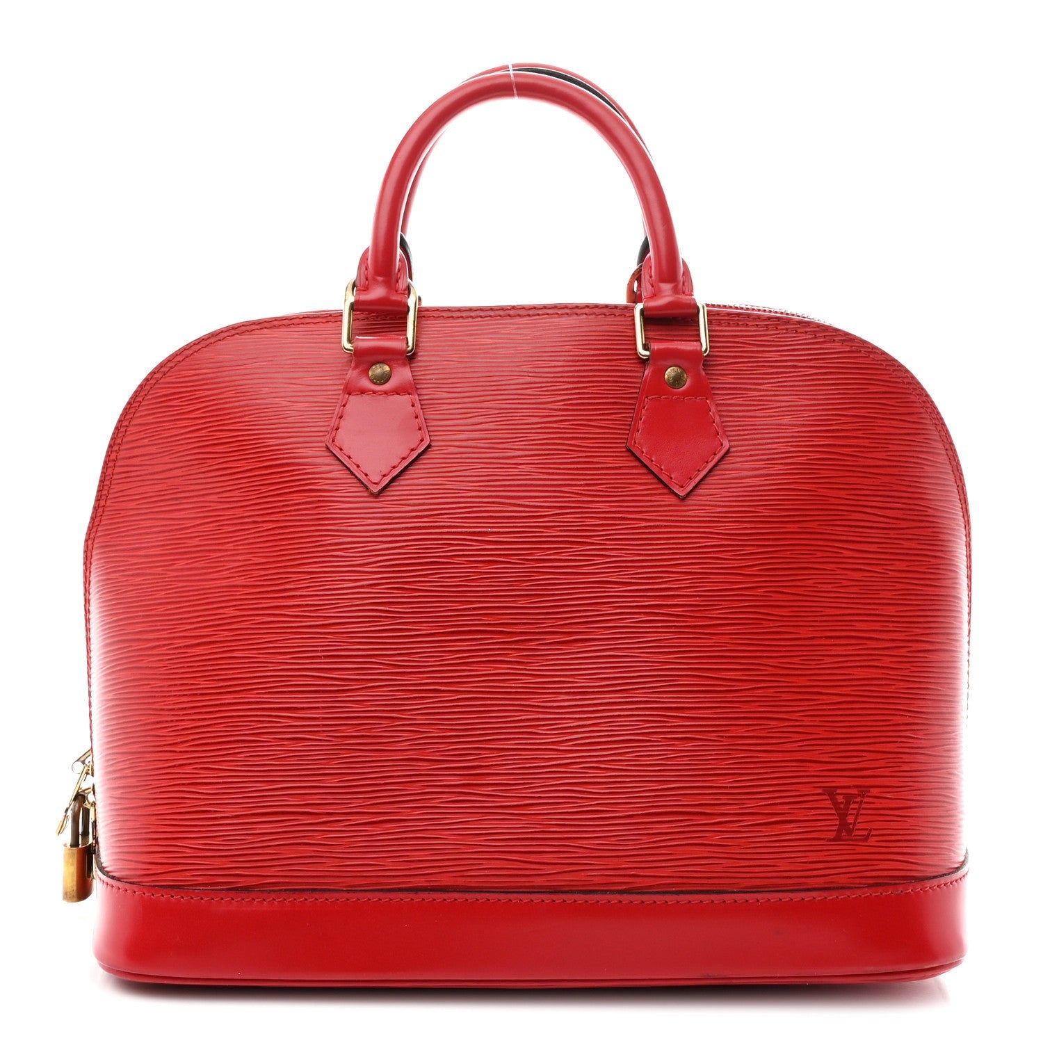 Louis Vuitton Epi Alma PM Castillan Red