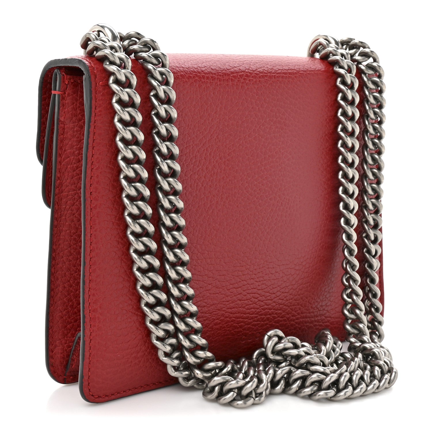 Gucci Calfskin Mini Dionysus Shoulder Bag Hibiscus Red