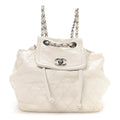 Chanel Lambskin Quilted Beijing Backpack Bag White