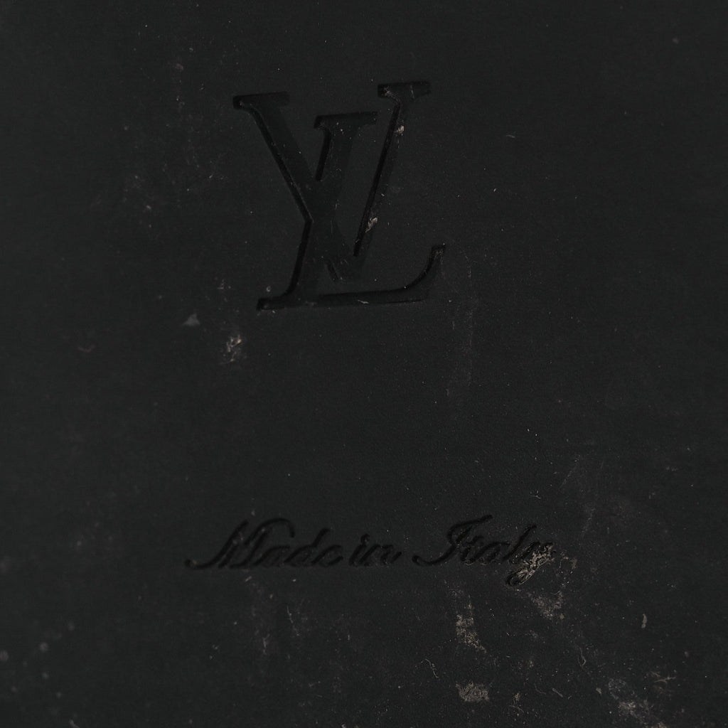 Louis Vuitton Calfskin Flat Ranger Boots 36.5 Black