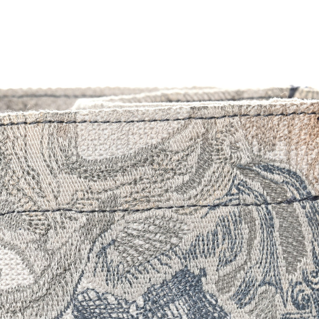 Christian Dior Gradient Canvas Embroidered Large Dioriviera Toile De Jouy Book Tote Blue