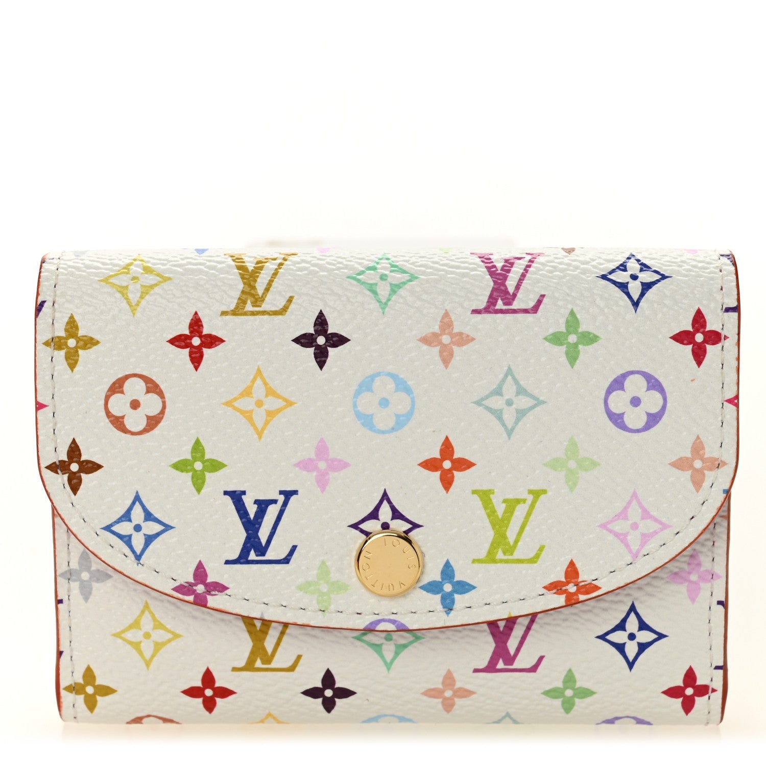 Louis Vuitton LV X TM Monogram Multicolor Rosalie Coin Purse White Kawaii Pink