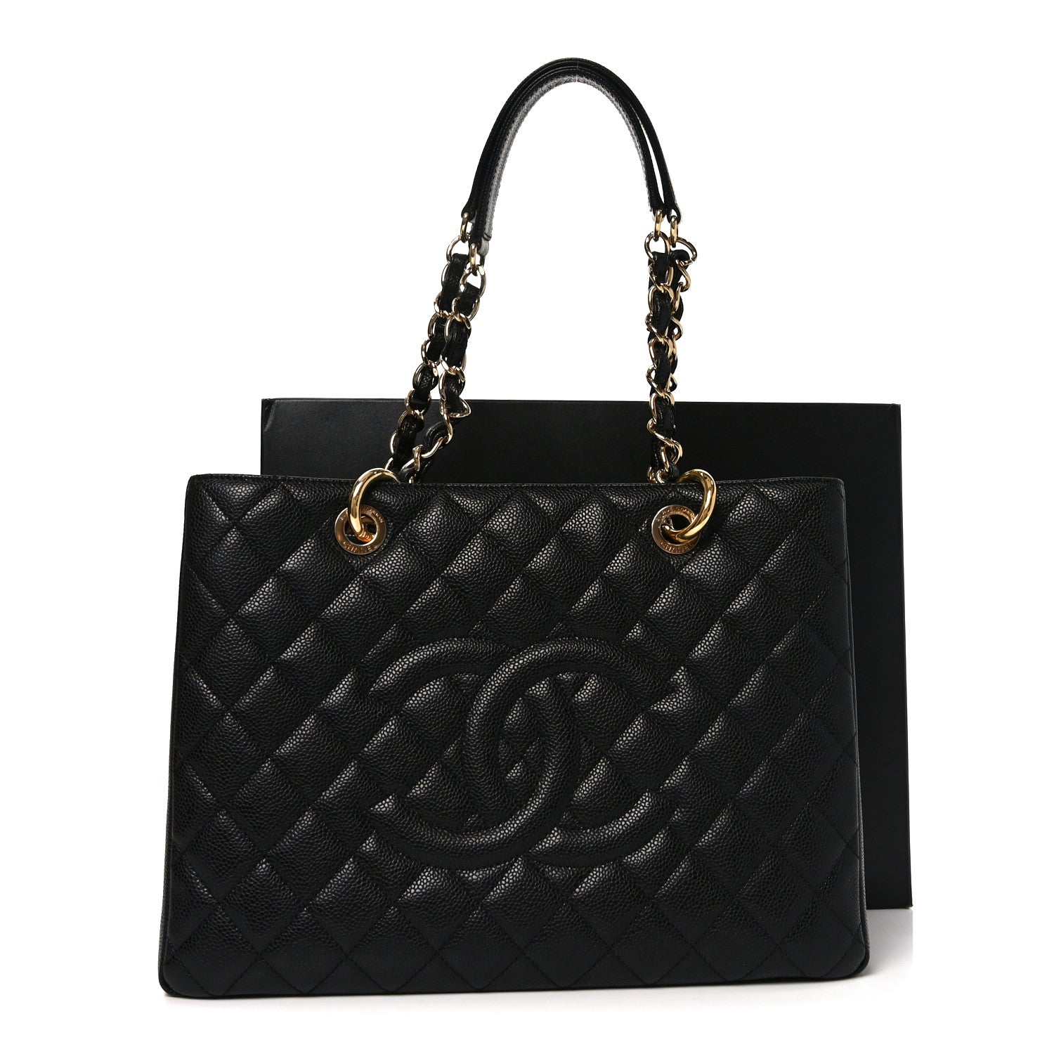 Chanel Caviar Quilted Grand Shopping Tote GST Black