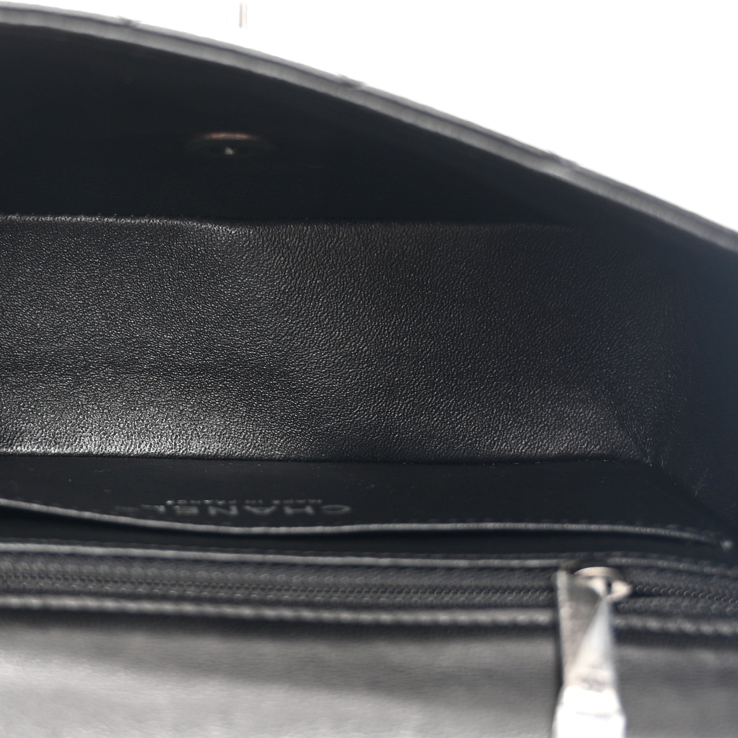 Chanel Lambskin Quilted Mini Rectangular Flap Black