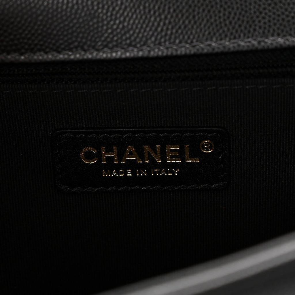 Chanel Caviar Quilted New Medium Boy Flap Black
