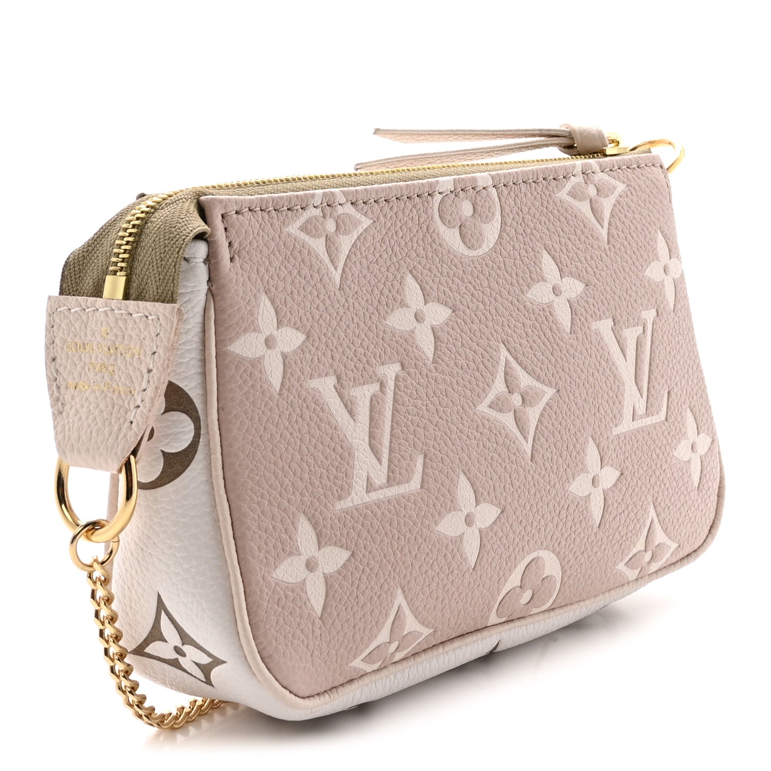 Louis Vuitton Empreinte Spring in the City Mini Pochette Accessories Kaki Beige Cream