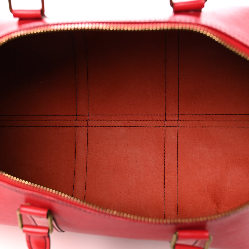 Louis Vuitton Epi Keepall 50 Castillan Red
