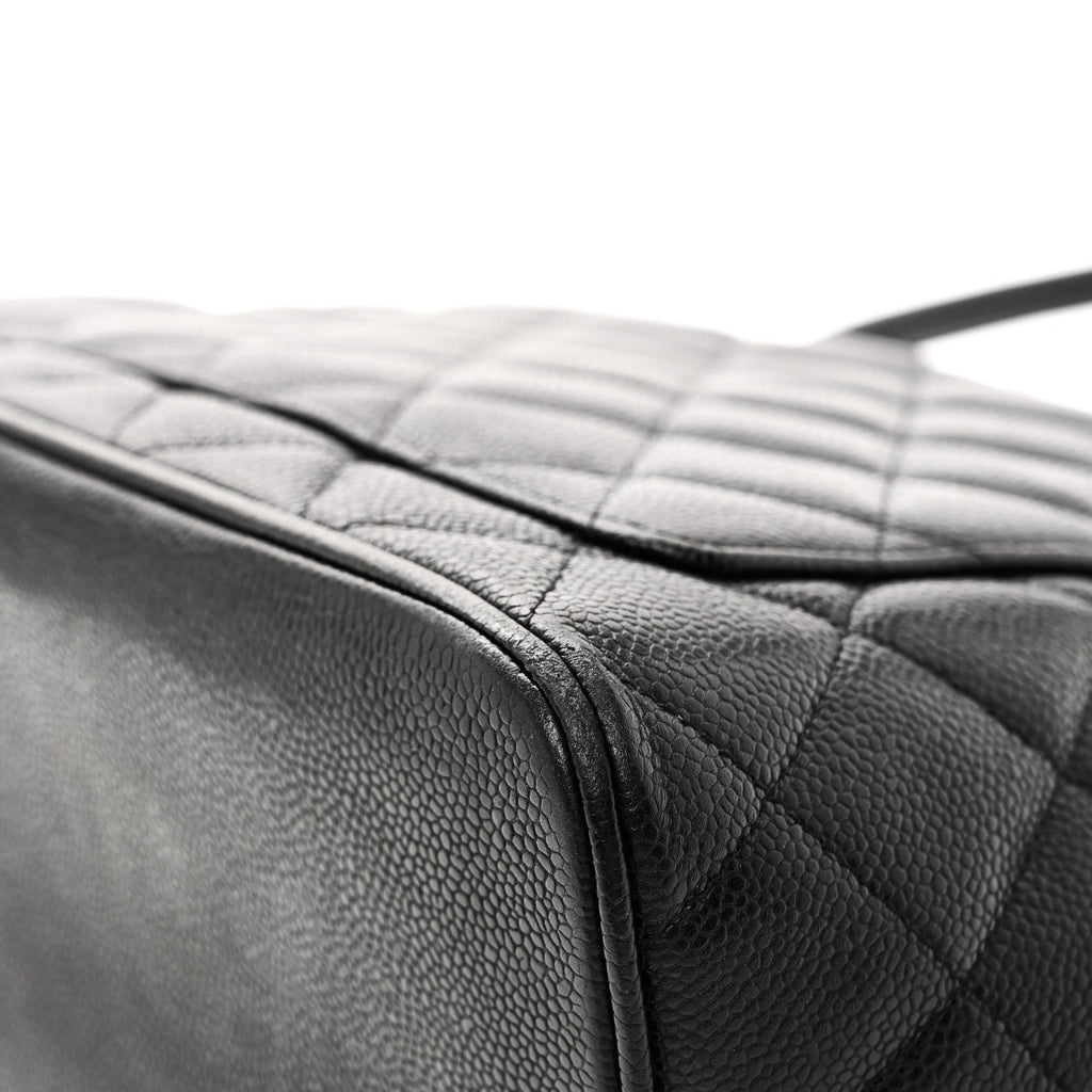 Chanel Caviar Quilted Medallion Tote Black