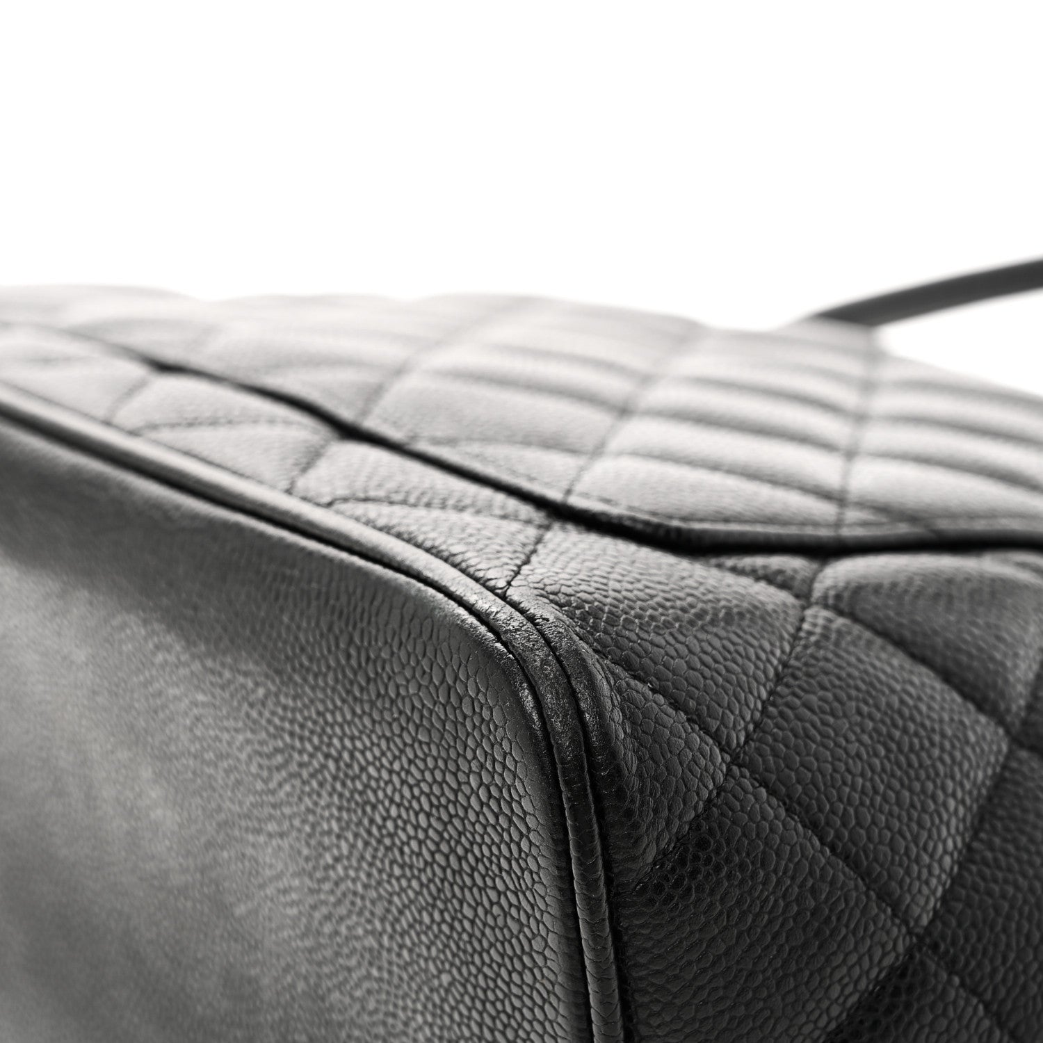 Chanel Caviar Quilted Medallion Tote Black