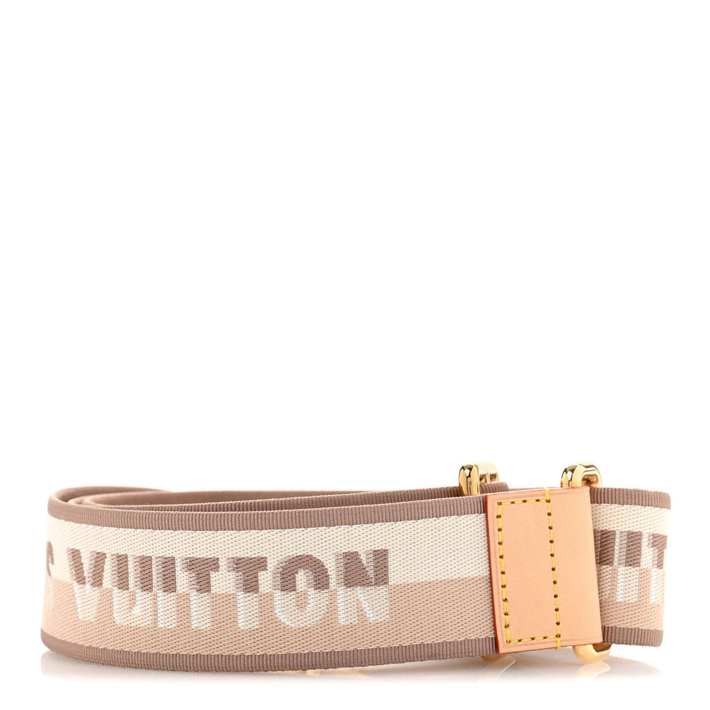 Louis Vuitton Jacquard Speedy Bandouliere 20 Shoulder Strap Beige
