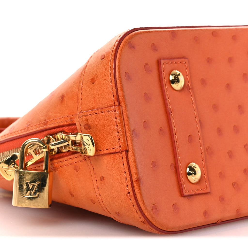 Louis Vuitton Ostrich Alma BB Piment