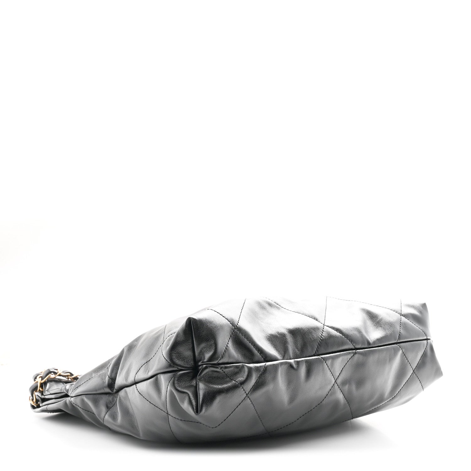 Chanel Shiny Calfskin Quilted Small Chanel 22 Black