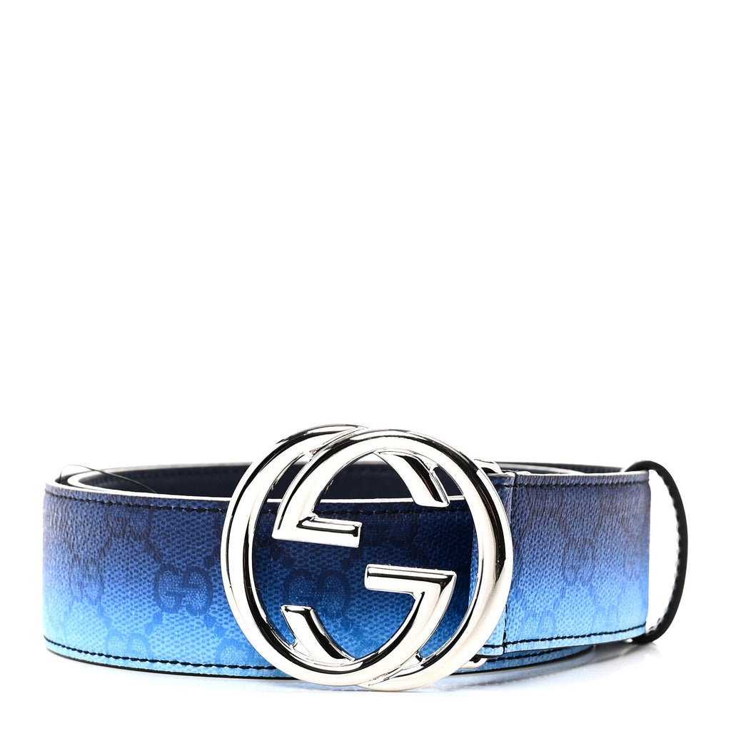 Gucci Interlocking Gradient GG Chroma Belt 85 34 Blue