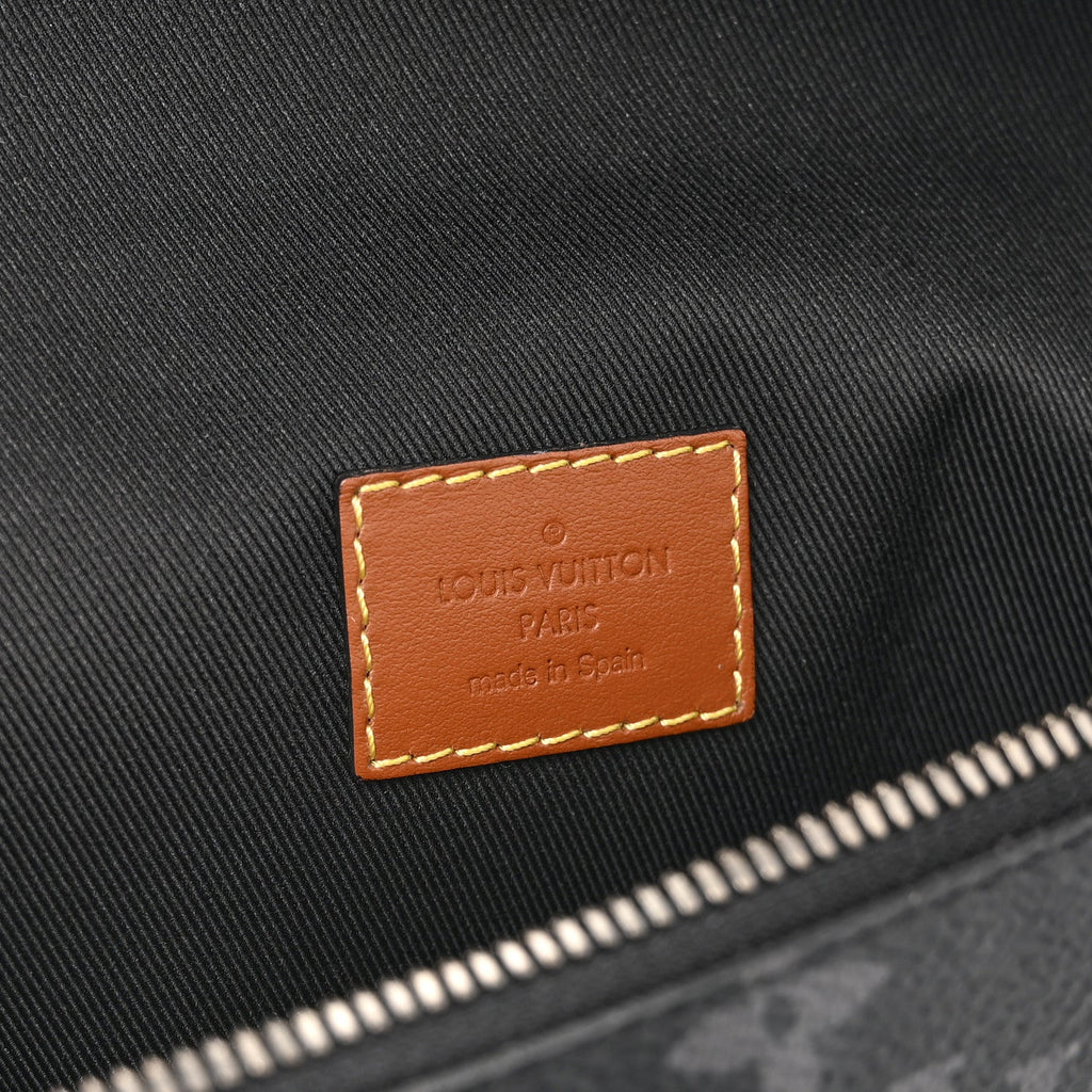 Louis Vuitton Monogram Eclipse Epi Gaston Label Discovery Bumbag Black Savan Yellow