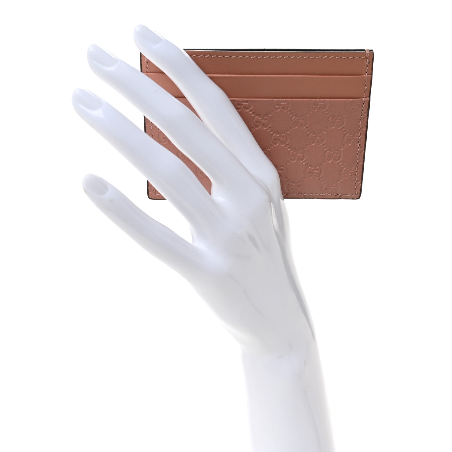 Gucci Microguccissima Card Holder Soft Pink