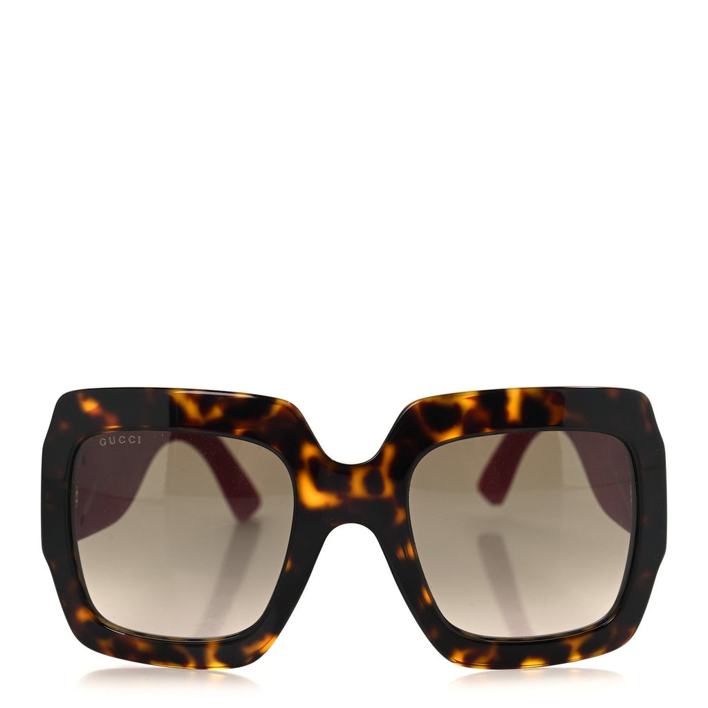 Gucci Square Frame GG0102S Sunglasses Glitter Pink Multi